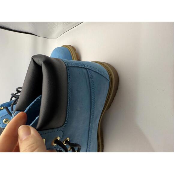 Timberland Classic 6-Inch Premium Waterproof Boots Blue Suede Boys 5.5 - Picture 11 of 14